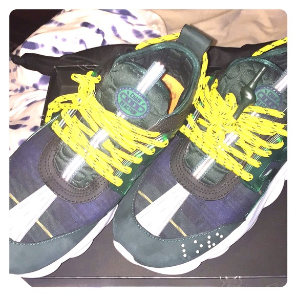 versace plaid sneakers